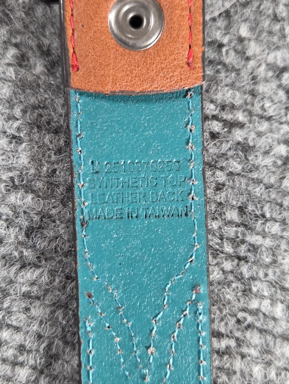 Catchfly Studio Girls Belt Size L Western Cactus Rhinestone Buckle Red Blue Faux - Picture 8 of 10